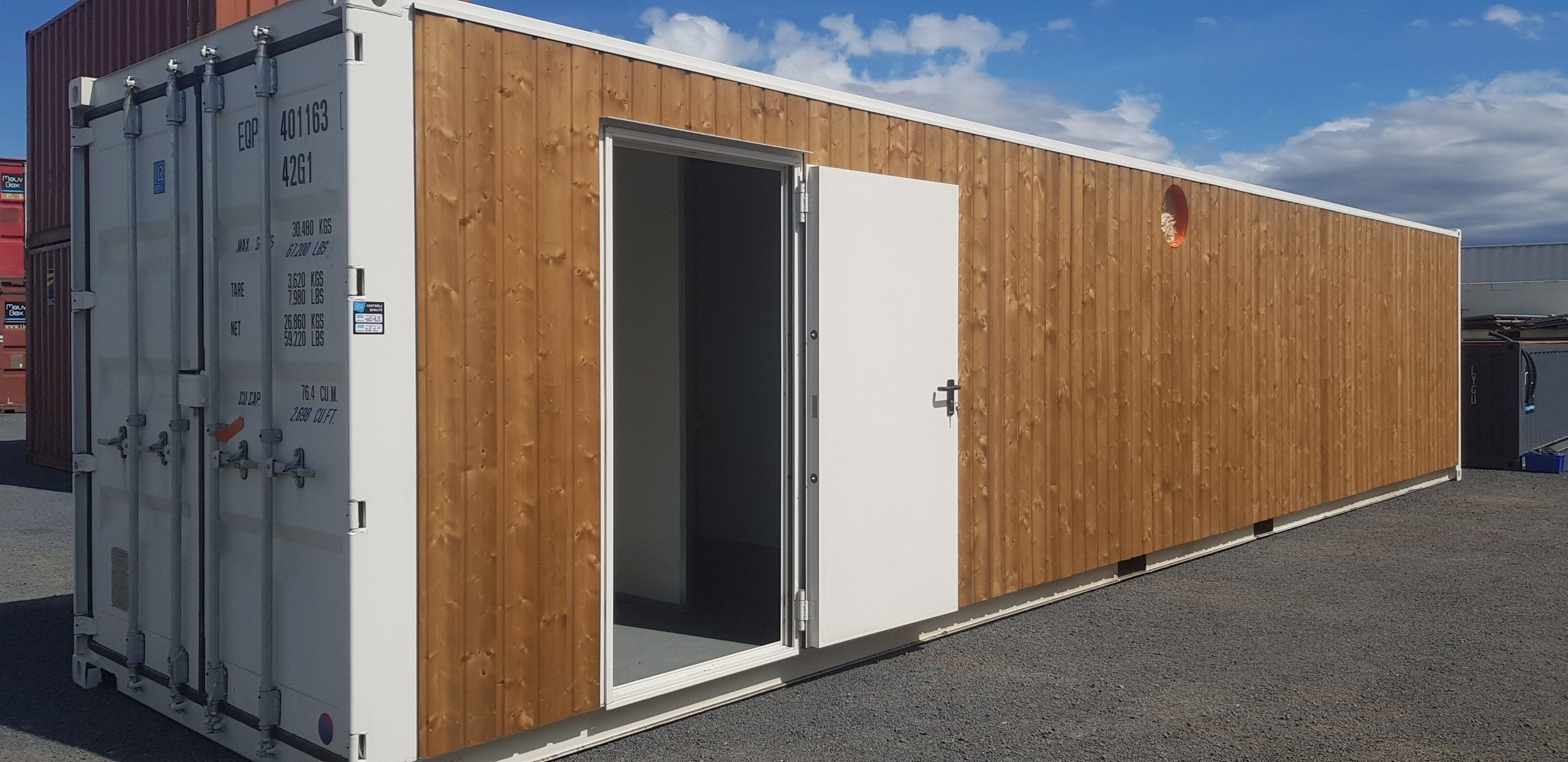 CONTENTORES DE BAR DE MADEIRA DE 40 PÉS