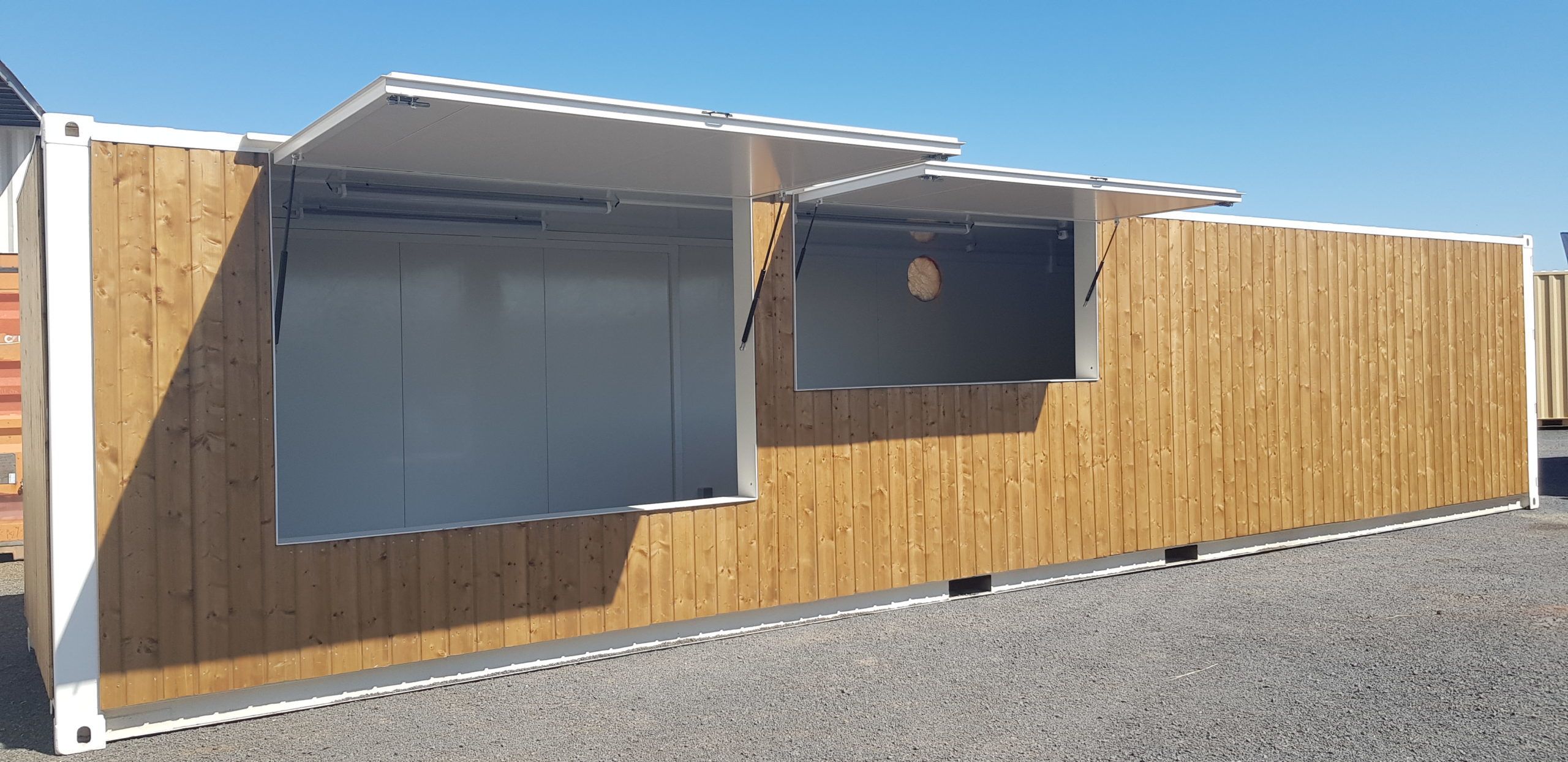 CONTENTORES DE BAR DE MADEIRA DE 40 PÉS