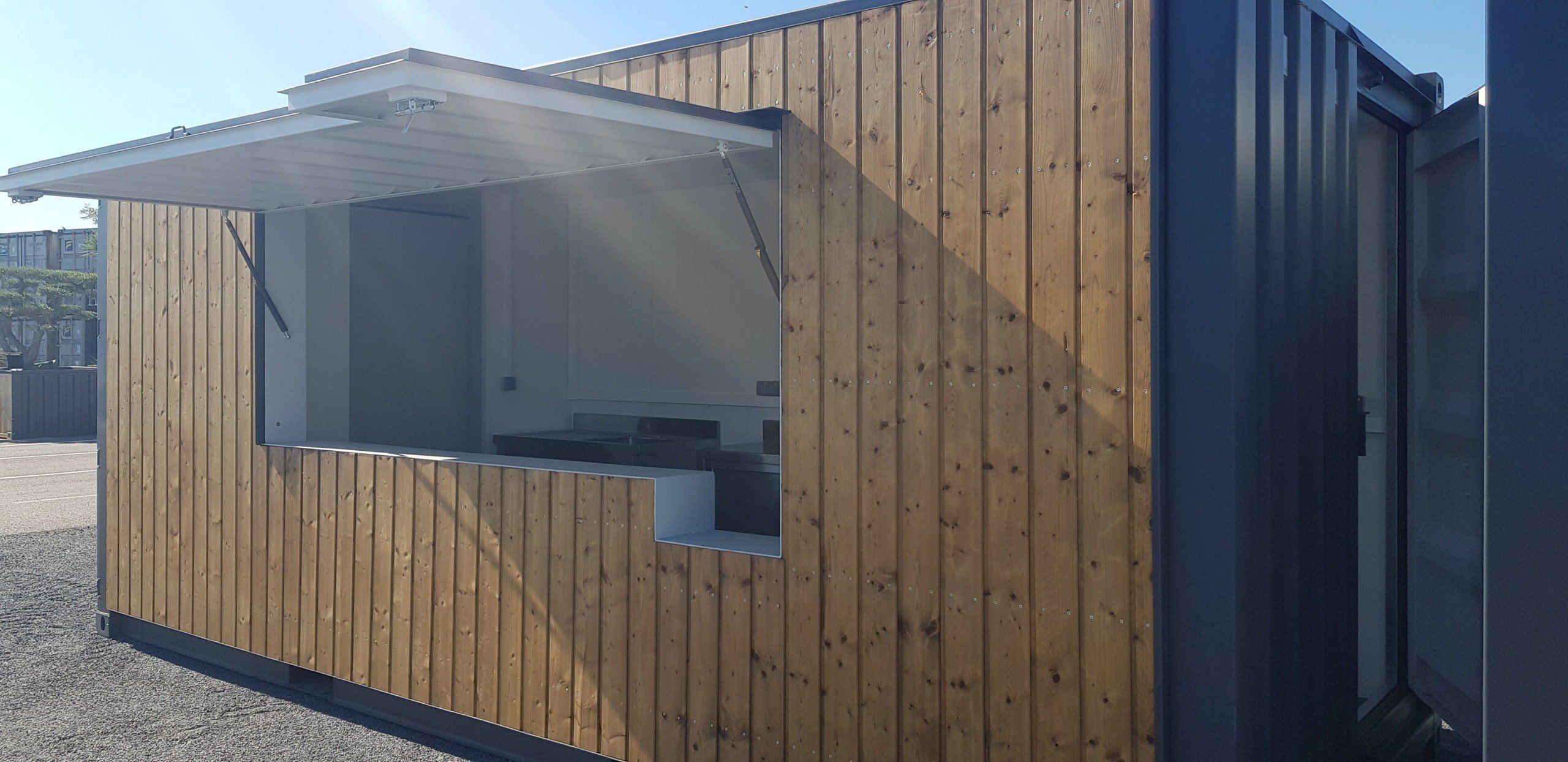 CONTENTORES DE BAR DE MADEIRA DE 20 PÉS