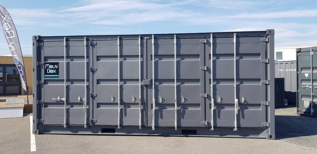 CONTENTOR DE TRANSPORTE SECO DE 20 PÉS COM LATERAL ABERTA "SHOP-BOX"