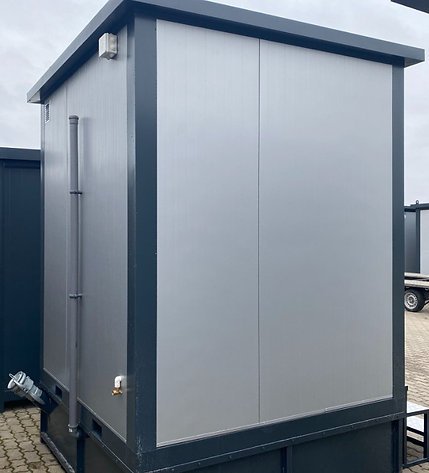 Cabine sanitária com compartimento duplo