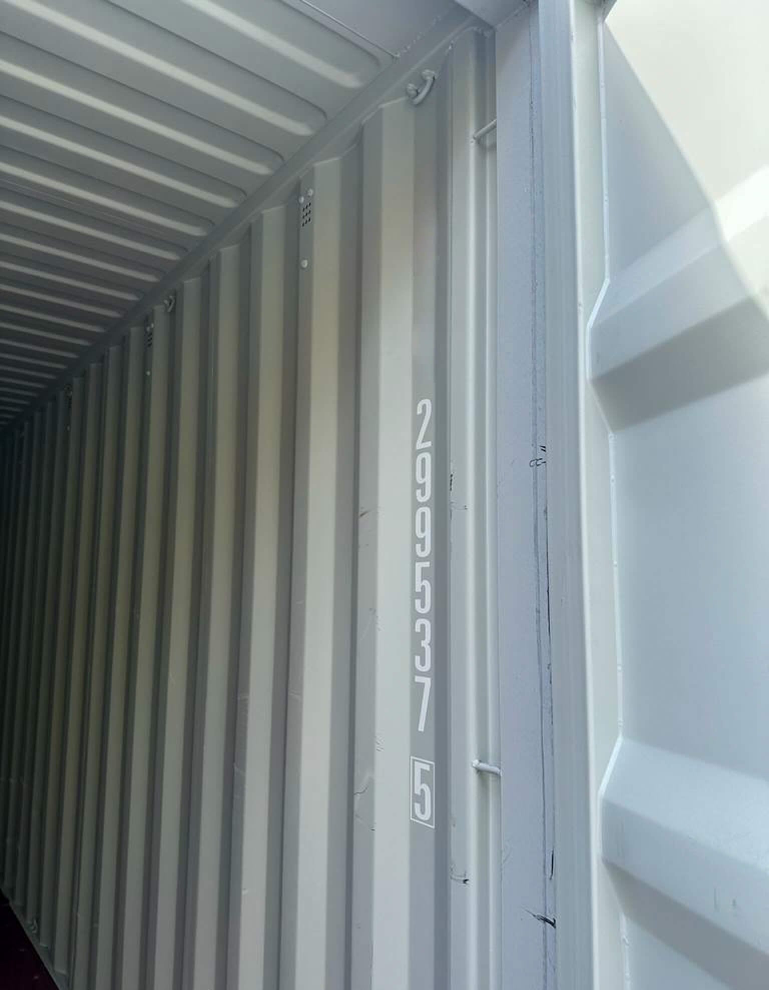 Contentor marítimo de 20 pés HC na cor RAL 9005