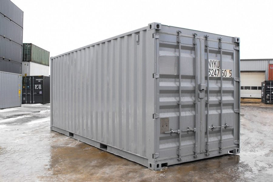 Contentor de armazenamento de 6 metros com 2 portas de enrolar.