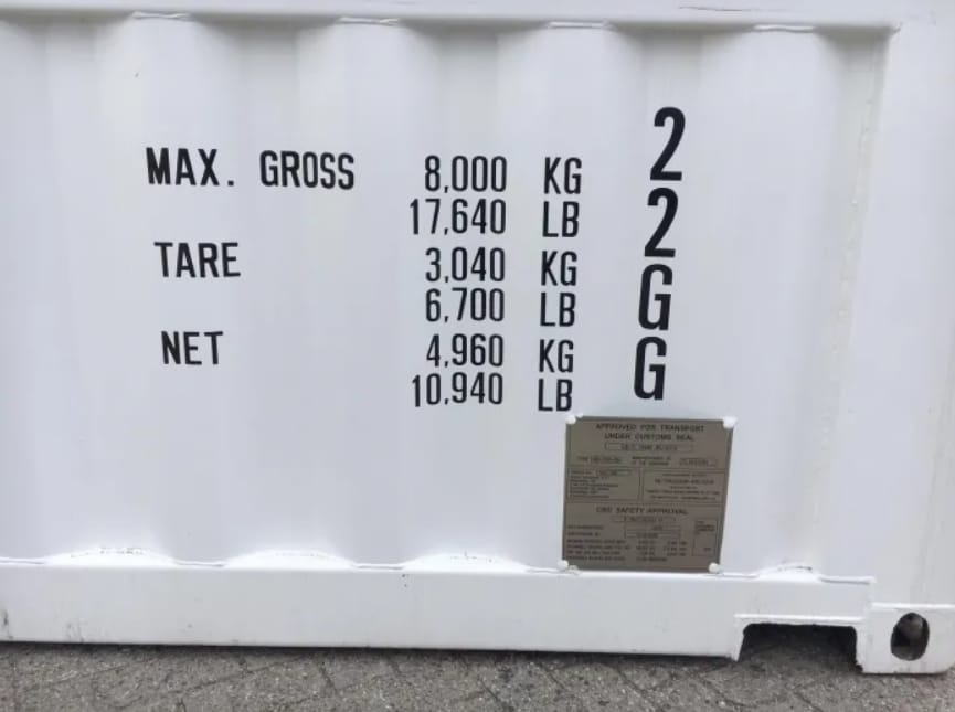 Contentor de observação de 20 pés
Dimensões externas