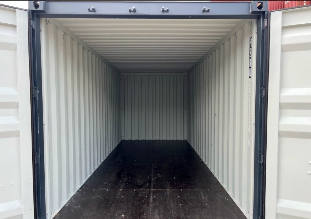 Contentor cinza antracite de 20 pés