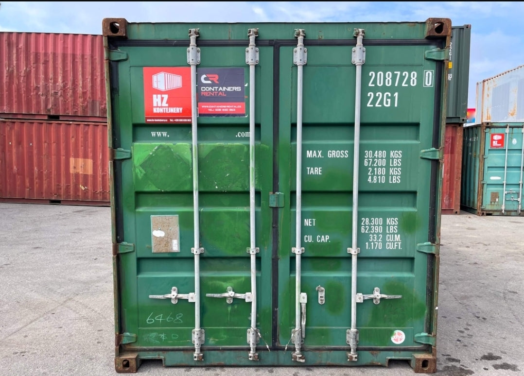 CONTENTOR DE TRANSPORTE USADO DE 20 PÉS