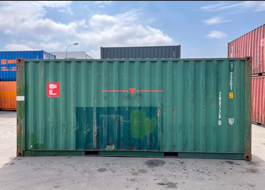 CONTENTOR DE TRANSPORTE USADO DE 20 PÉS