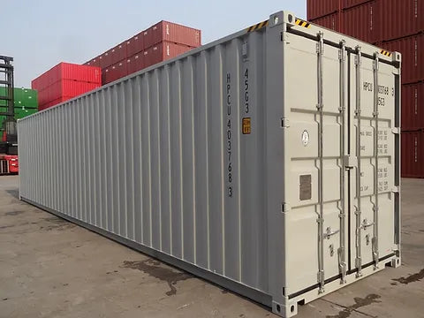 Contentor marítimo HC de 40 pés com 4 portas laterais (como novo)