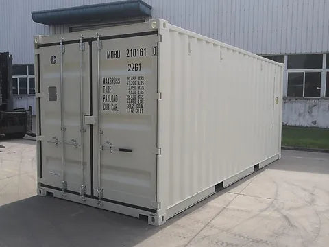 CONTENTOR DE TRANSPORTE MARÍTIMO BRANCO DE 20 PÉS - NOVO