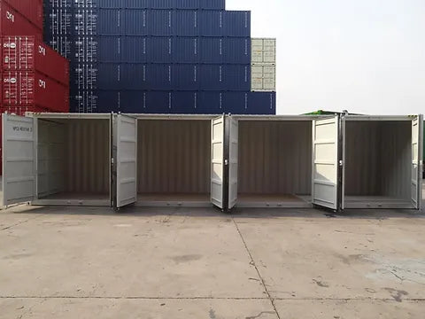 Contentor marítimo HC de 40 pés com 4 portas laterais (como novo)