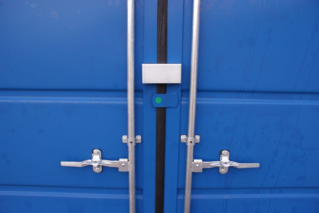 CONTENTOR DE TRANSPORTE DE 10 PÉS COM PORTA DUPLA (NOVO)