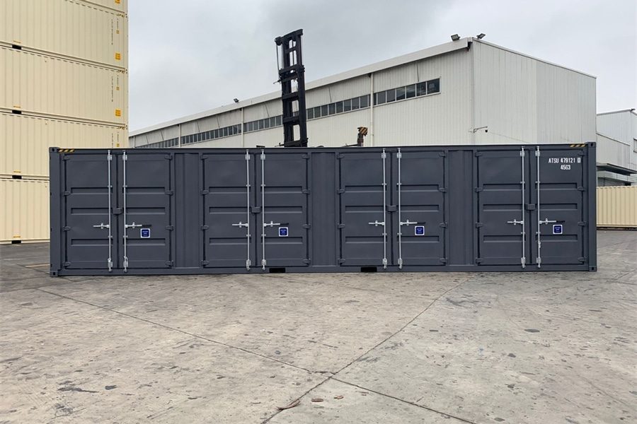 CONTENTOR HIGH CUB DE 40 PÉS COM PORTAS LATERAIS