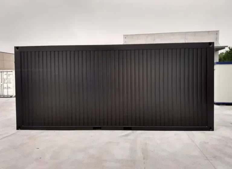 Escritório contentor preto 6x3 com inspeção técnica (IVA incluído)