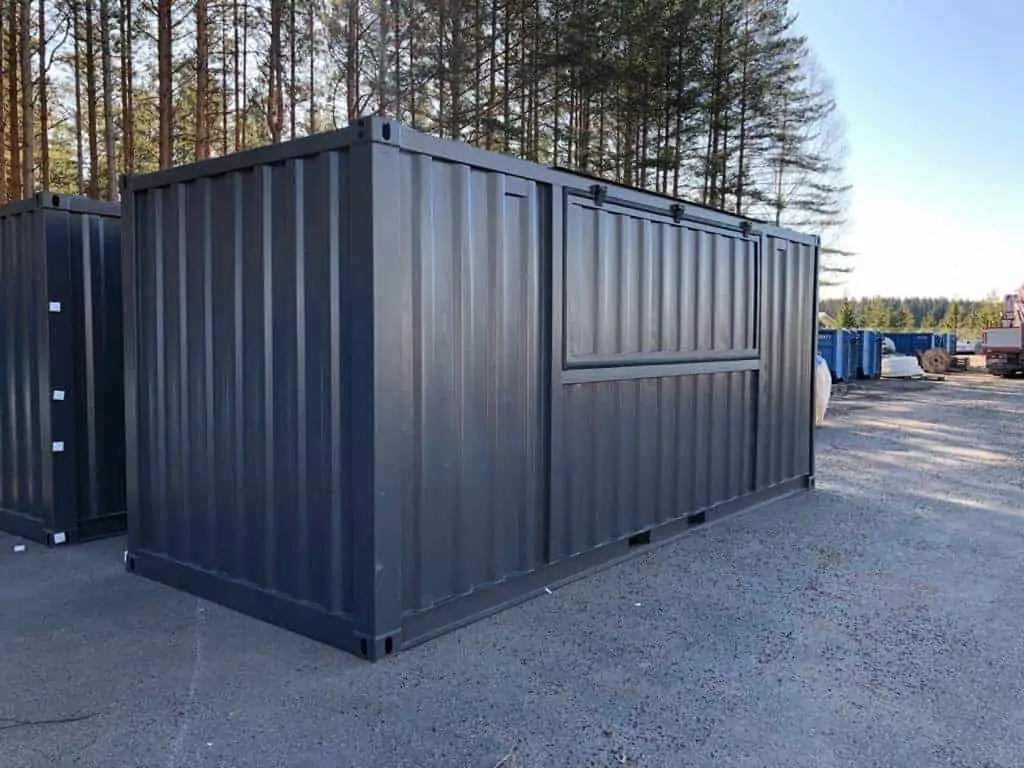 contentor quiosque de 20 pés