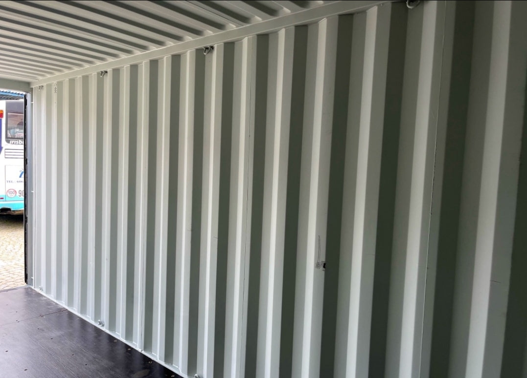 Contentor cinza antracite de 20 pés