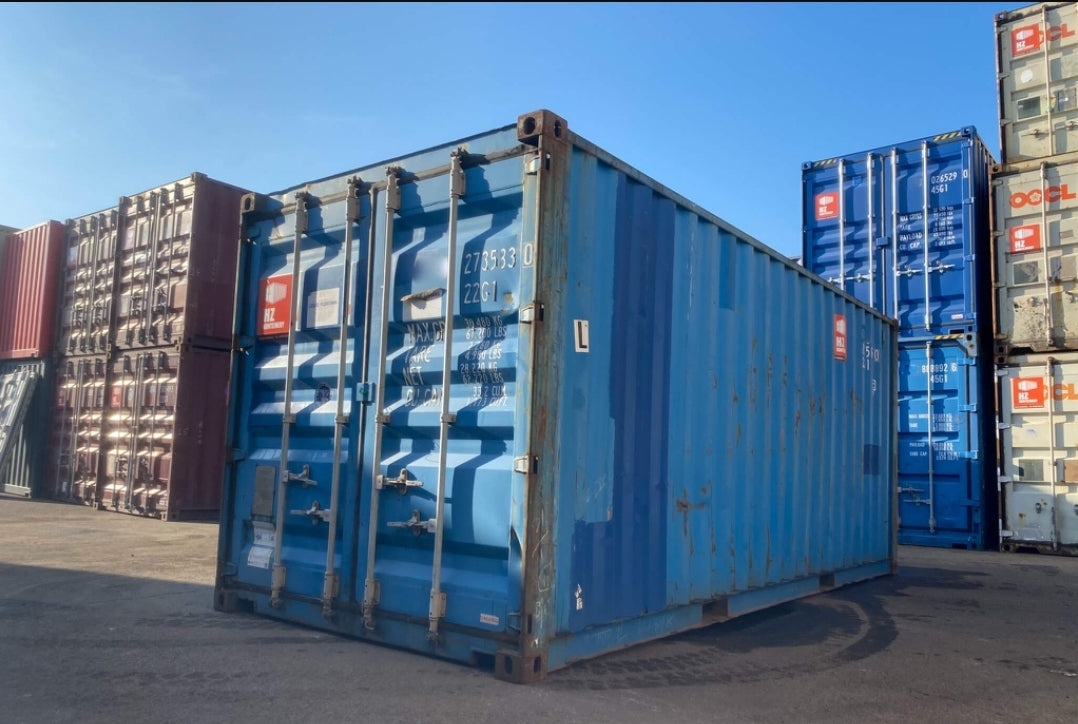 CONTENTOR DE TRANSPORTE USADO DE 20 PÉS