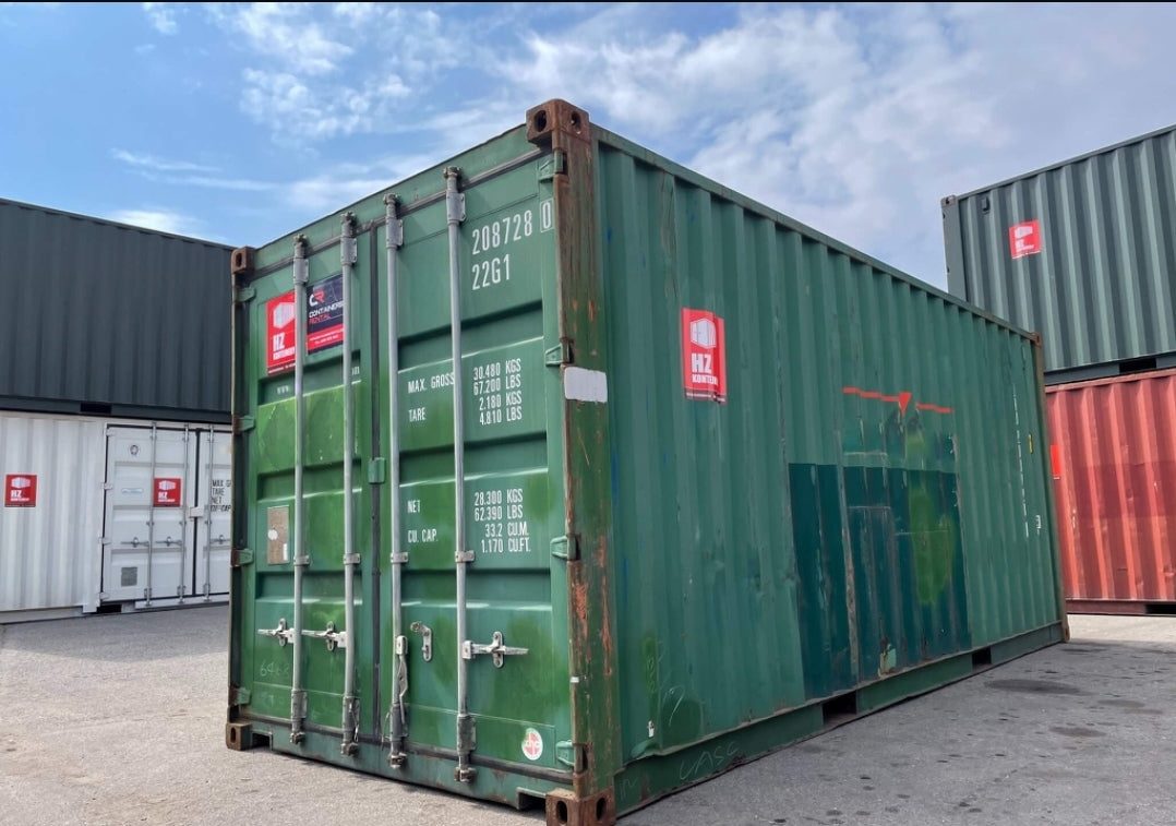 CONTENTOR DE TRANSPORTE USADO DE 20 PÉS