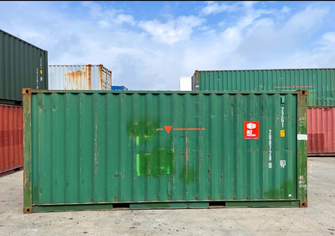 CONTENTOR DE TRANSPORTE USADO DE 20 PÉS