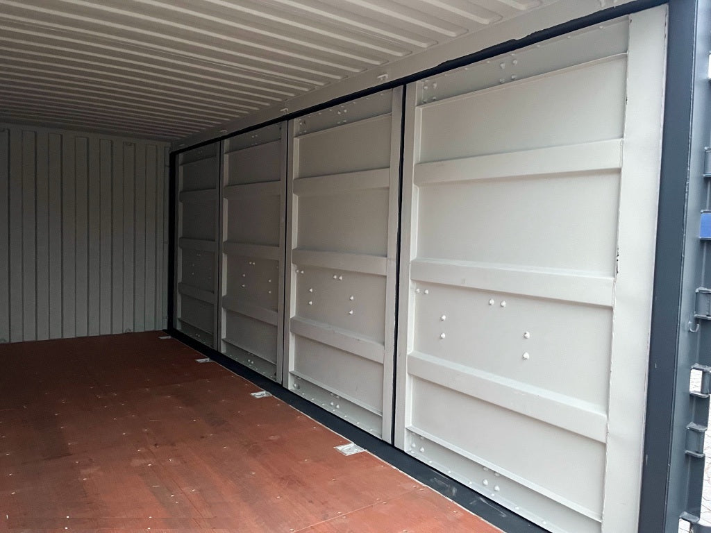 Contentor aberto lateralmente RAL 20 de 7016 pés