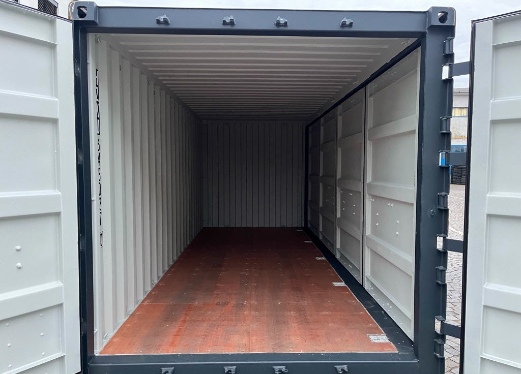 Contentor aberto lateralmente RAL 20 de 7016 pés