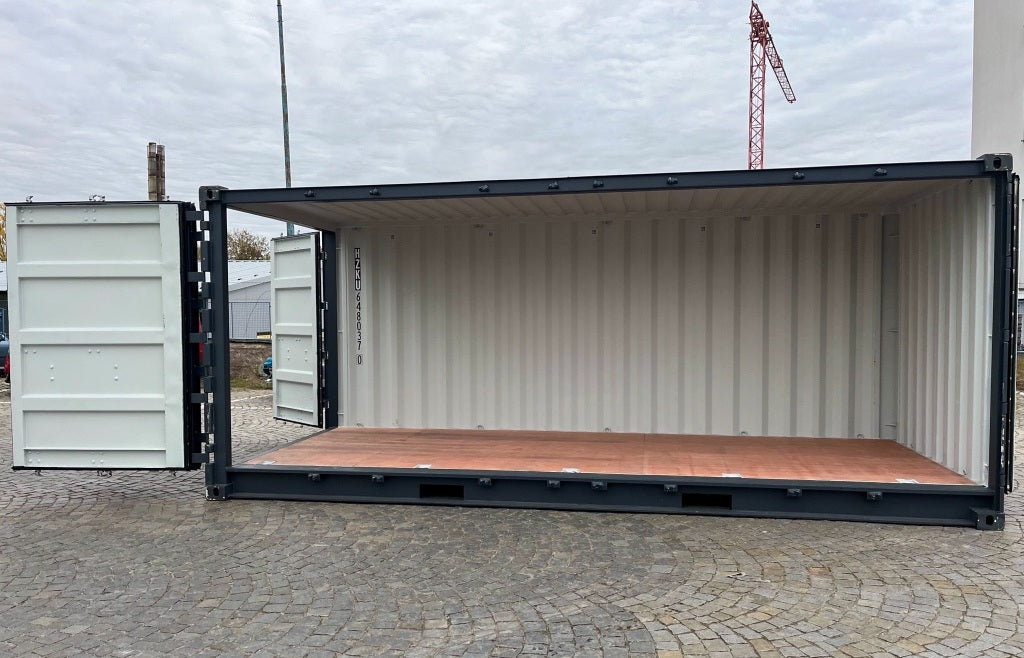 Contentor aberto lateralmente RAL 20 de 7016 pés