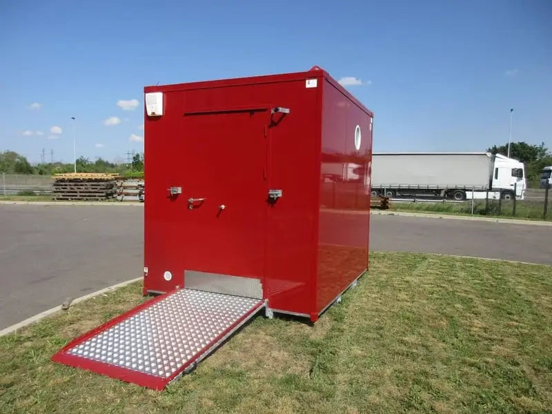 Módulo de contentor sanitário para pessoas com deficiência