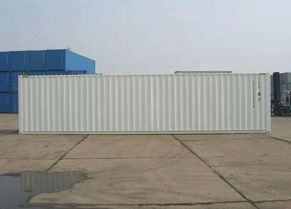 CONTENTOR DE TRANSPORTE BRANCO DE 40 PÉS - NOVO